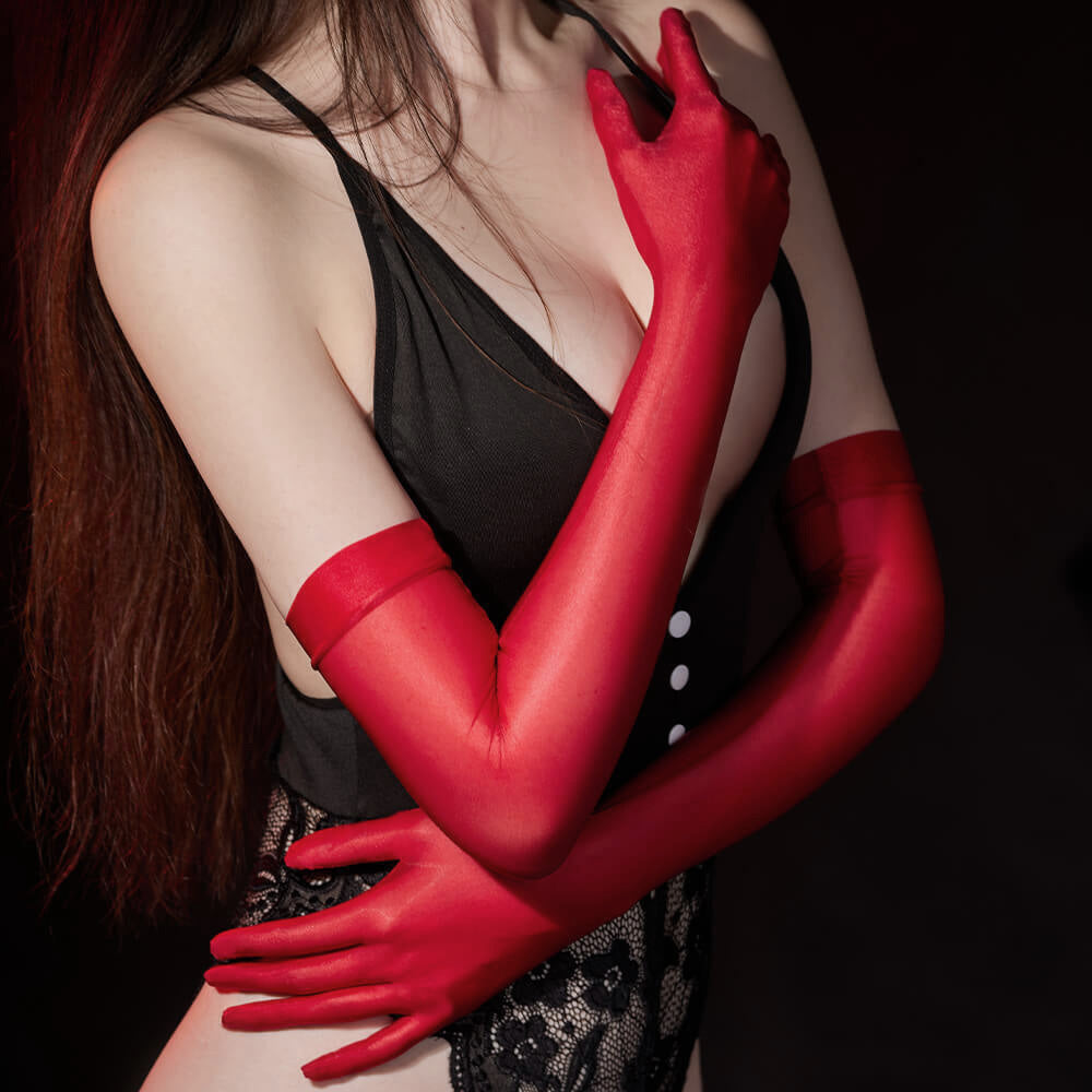 Scarlett Satin Gloves