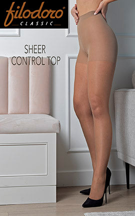 Sheer Control Top Pantyhose